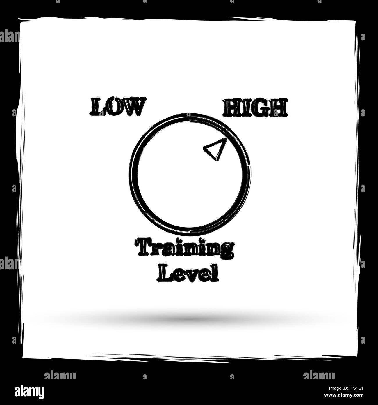 Training level icon. Internet button on white background. Outline ...