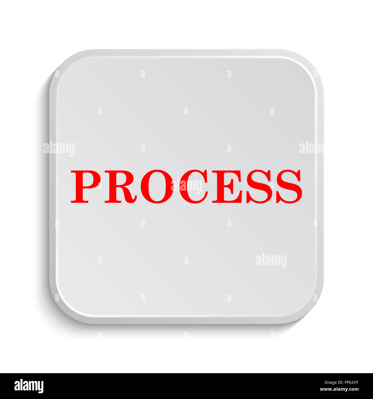 Process icon. Internet button on white background Stock Photo - Alamy