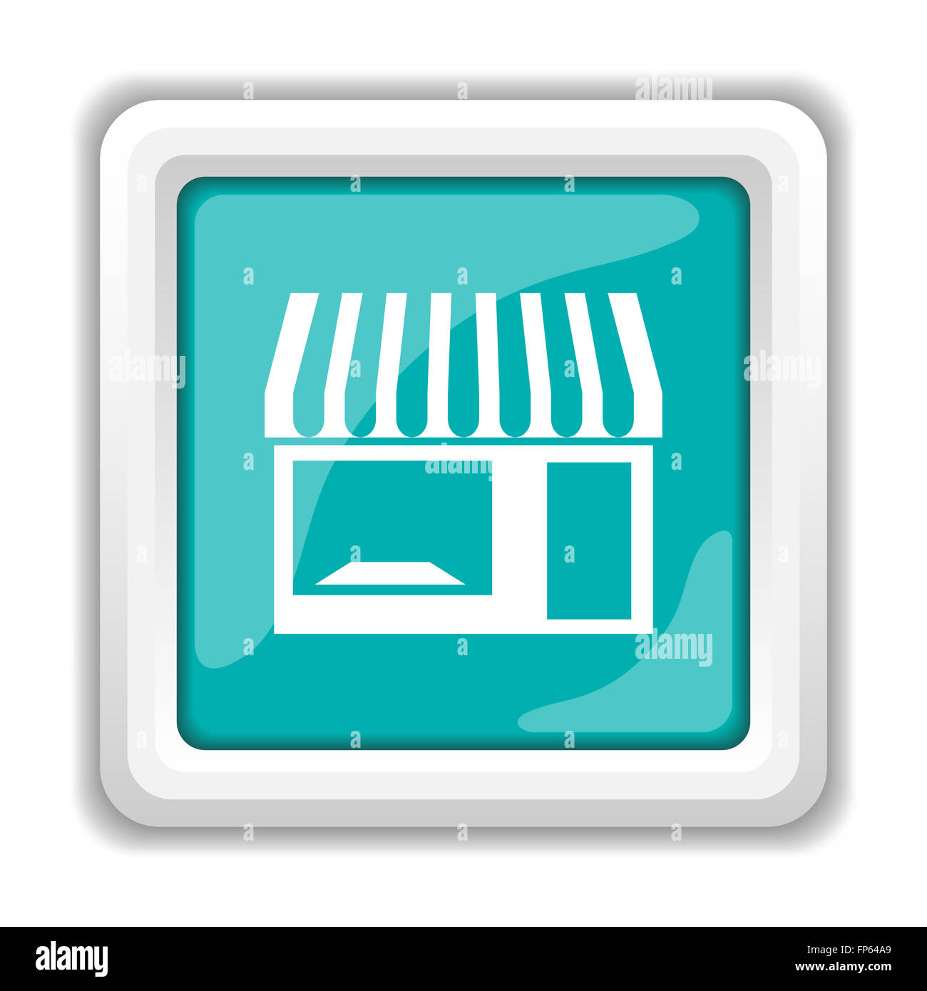 Store icon. Internet button on white background Stock Photo - Alamy