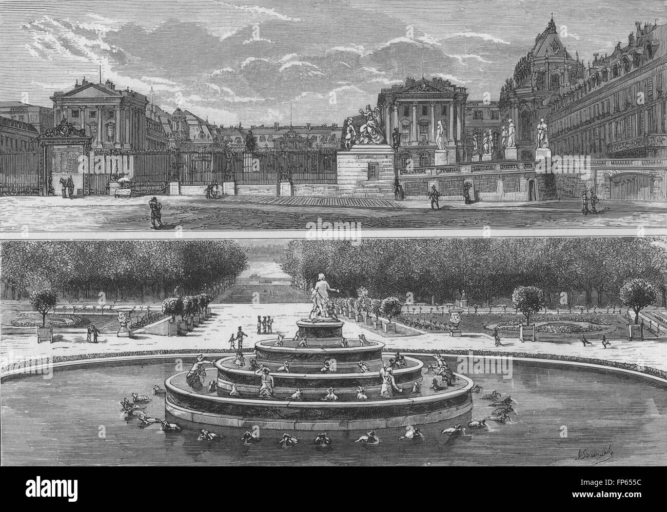 Palace versailles Black and White Stock Photos & Images Alamy