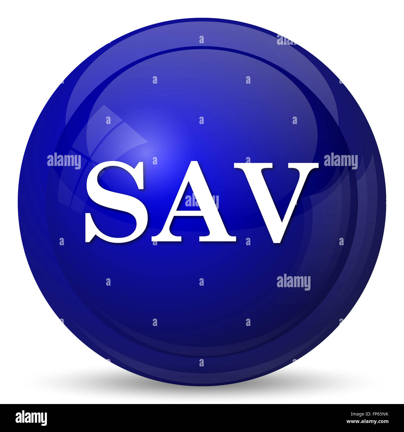 SAV icon. Internet button on white background Stock Photo - Alamy