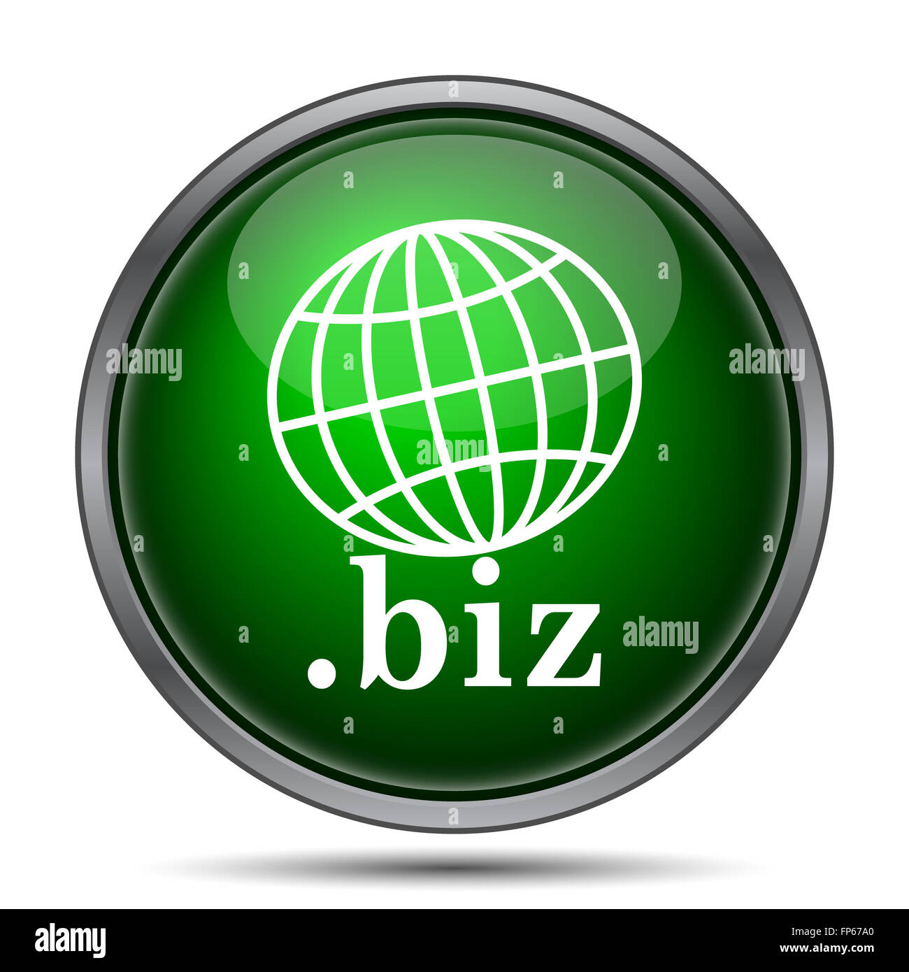 .biz icon. Internet button on white background Stock Photo - Alamy
