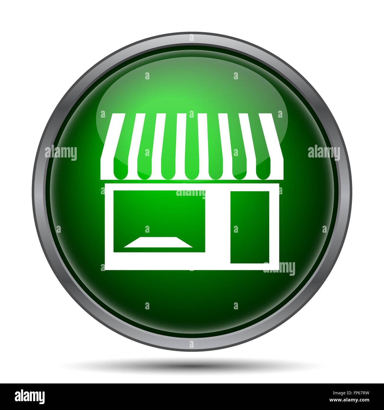 Store icon. Internet button on white background Stock Photo - Alamy