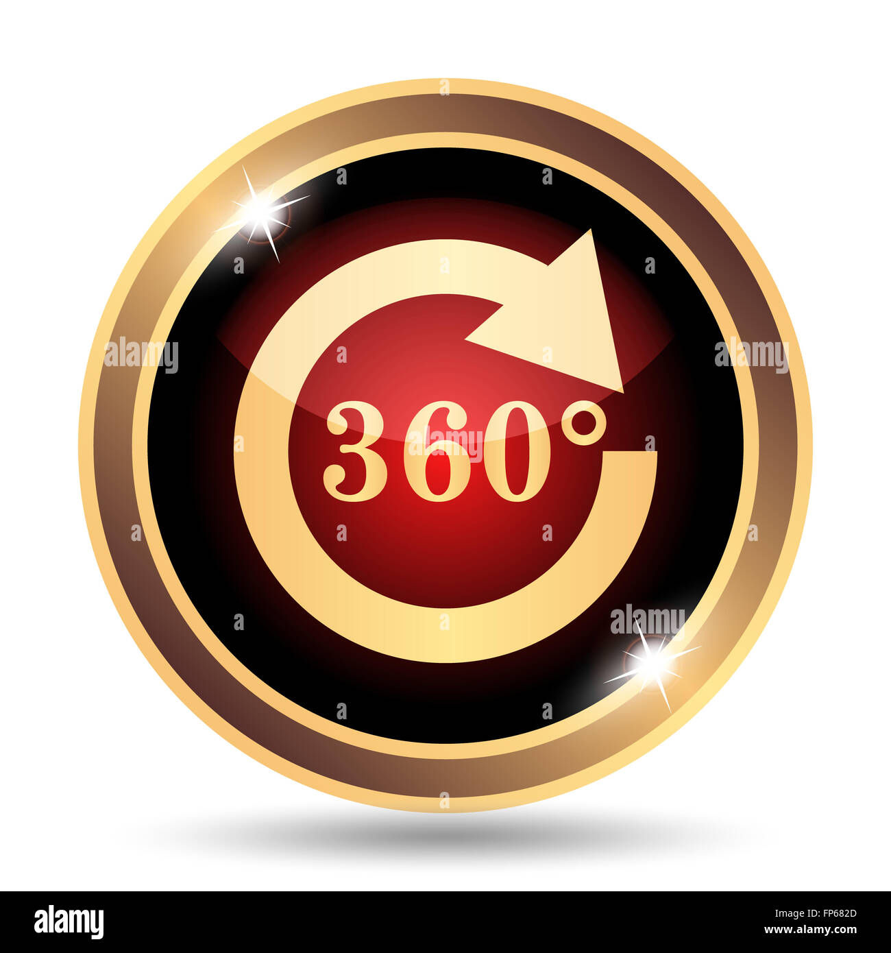 Reload 360 icon. Internet button on white background Stock Photo - Alamy