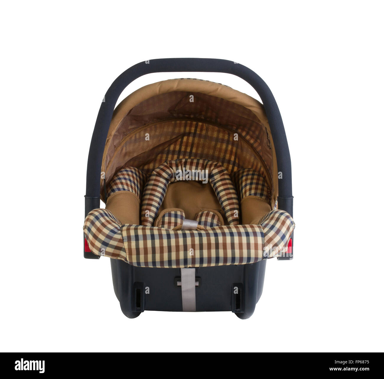 Baby car seat isolated on white background Stock Photo