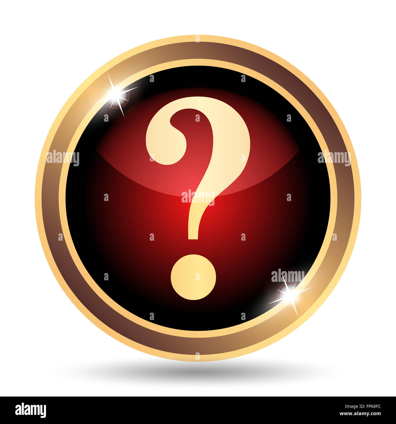 Question mark icon. Internet button on white background Stock Photo - Alamy