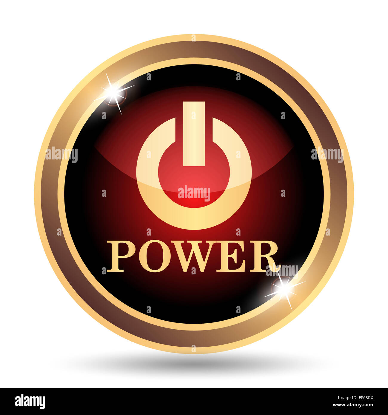 Power button icon. button on white background Stock Photo Alamy