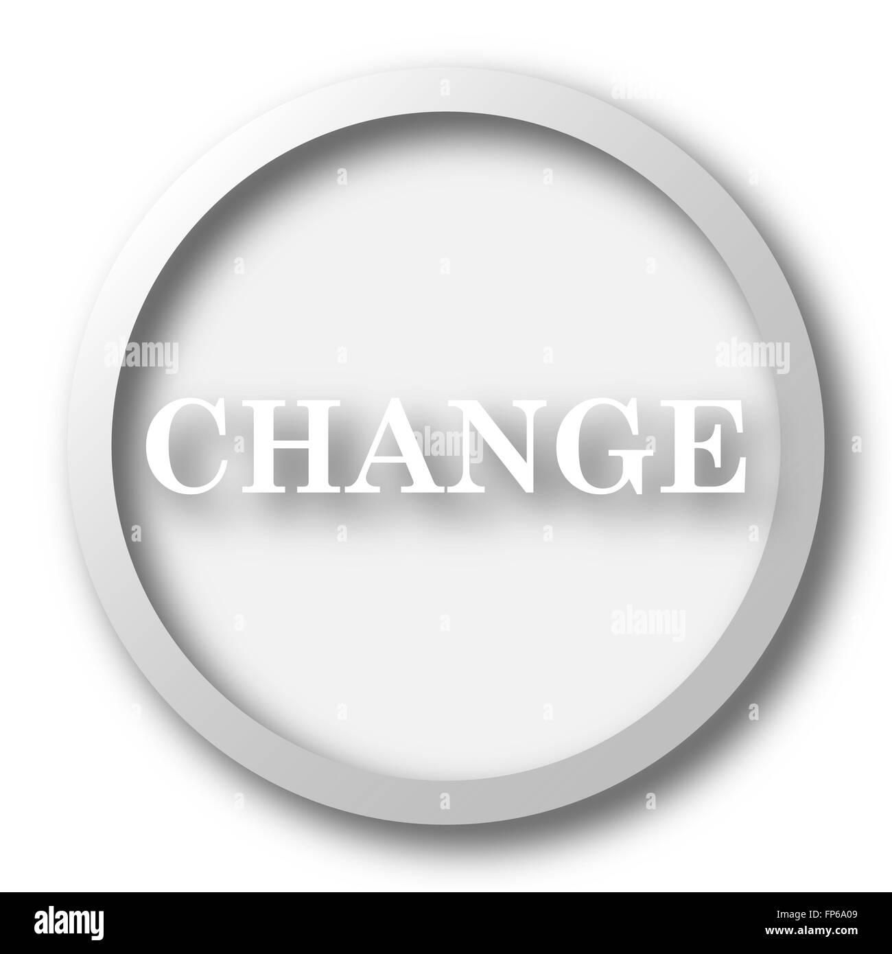 Change icon. Internet button on white background Stock Photo - Alamy