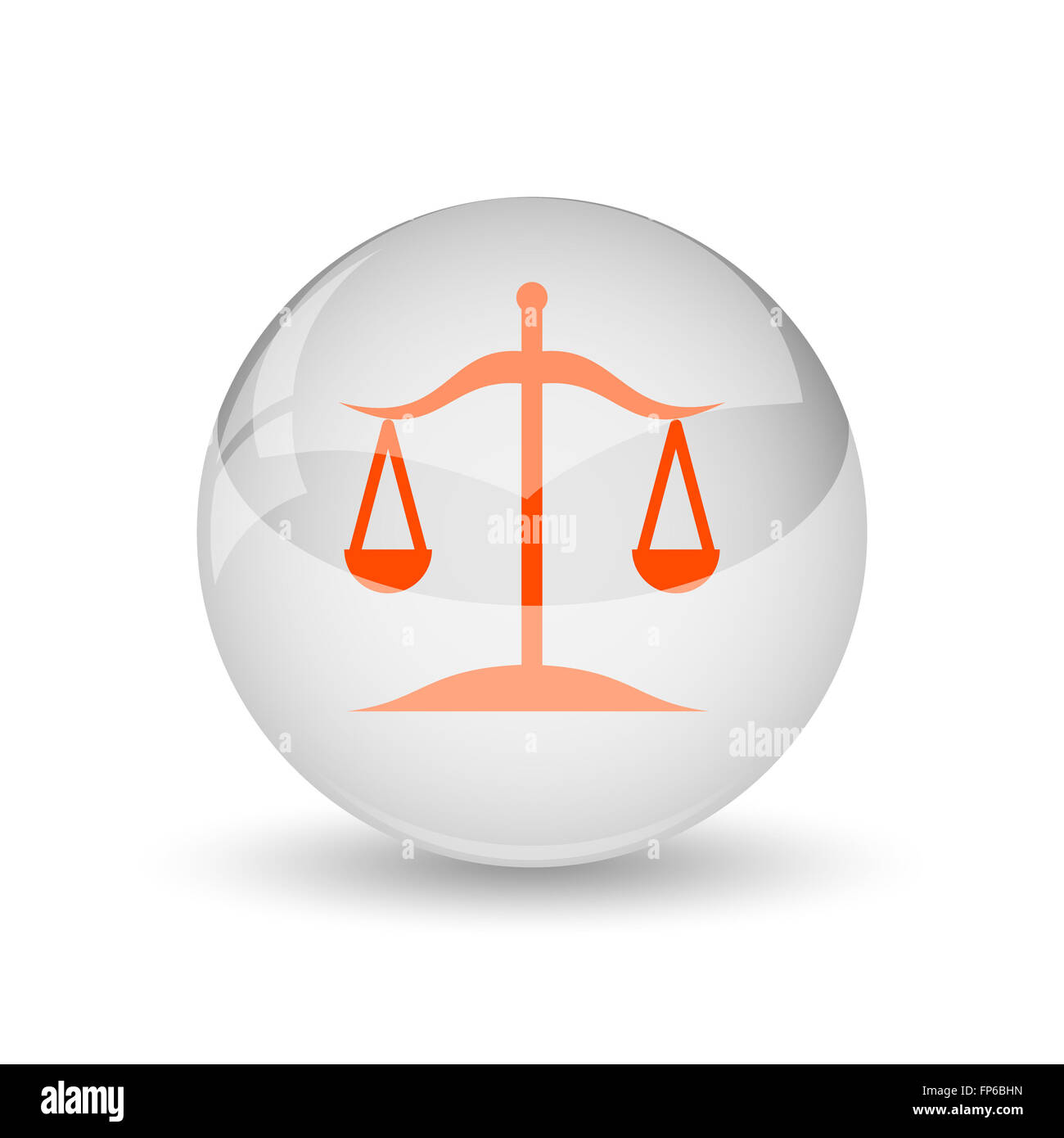 Balance icon. Internet button on white background Stock Photo - Alamy