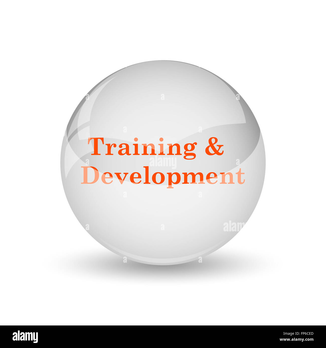 Training and development icon. Internet button on white background ...