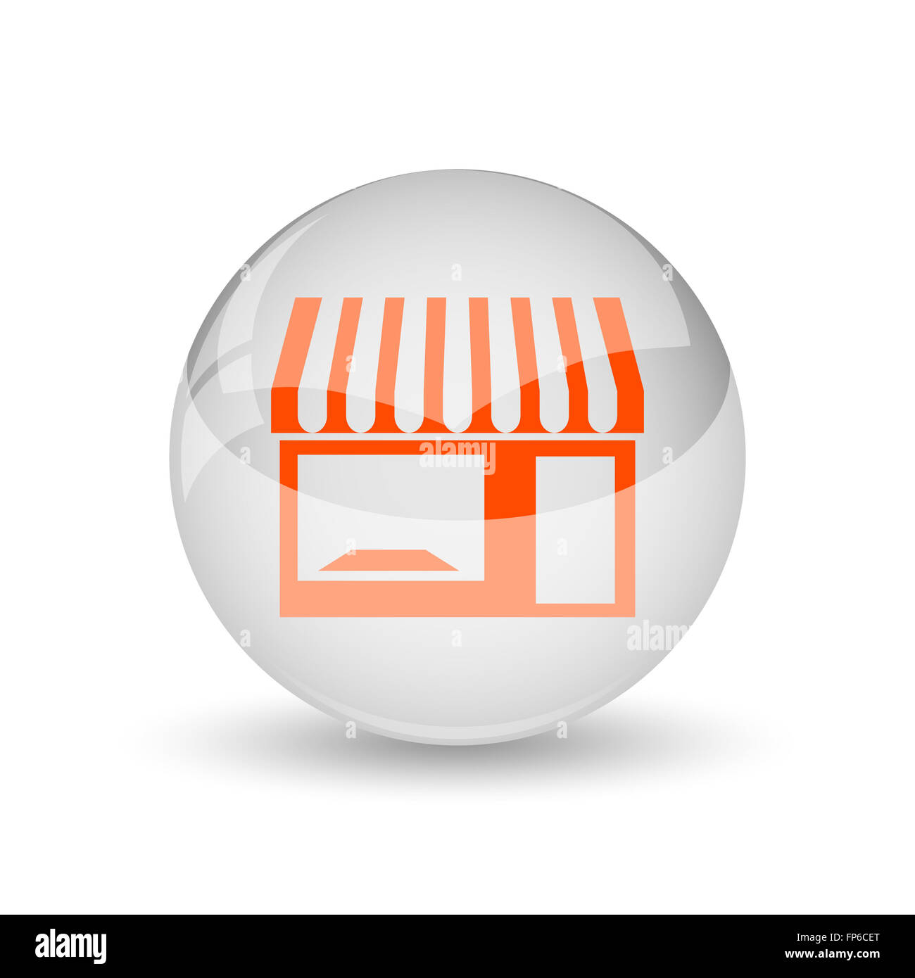 Store icon. Internet button on white background Stock Photo - Alamy