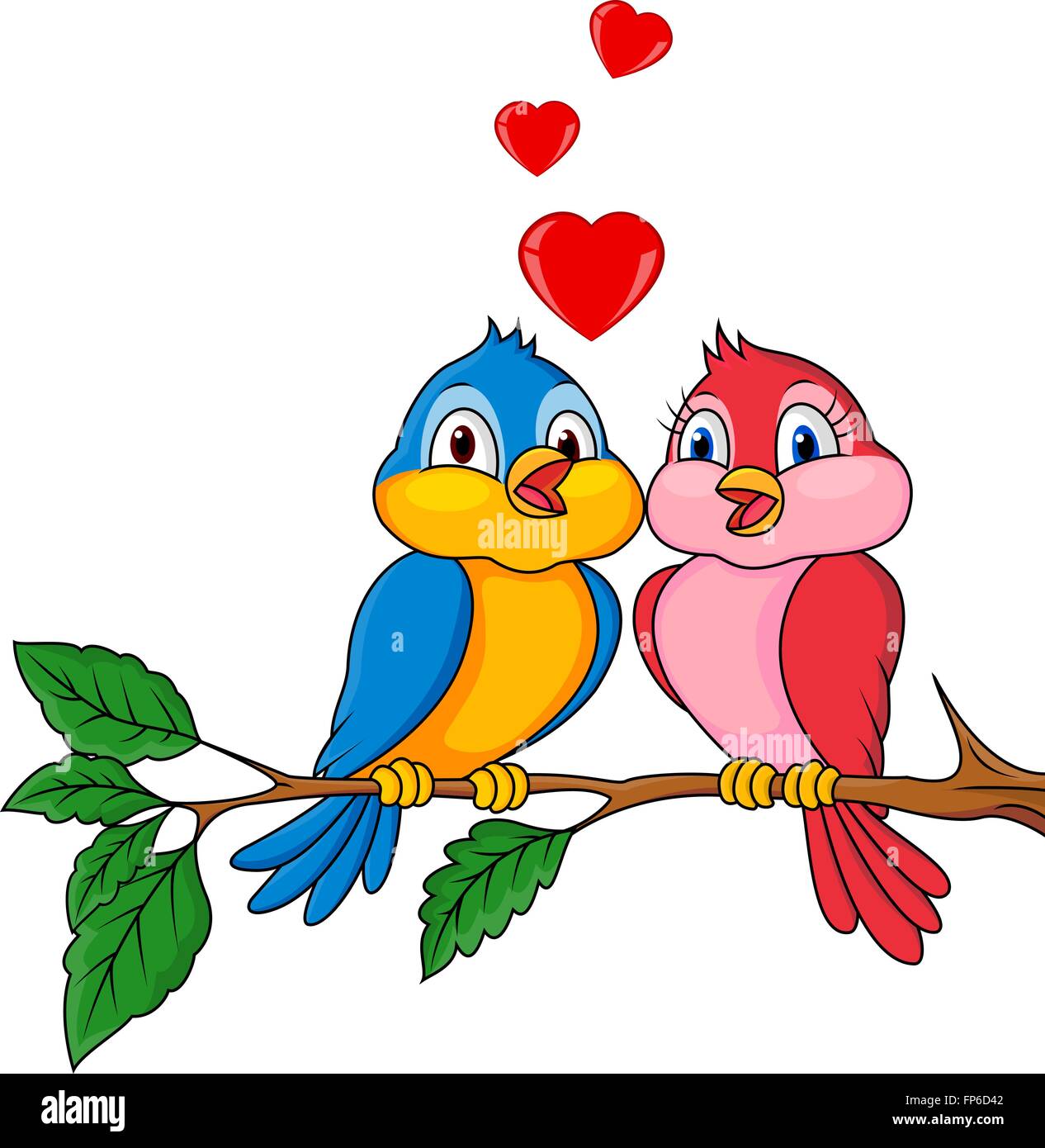 Birds couple in love Stock Vector Image & Art - Alamy