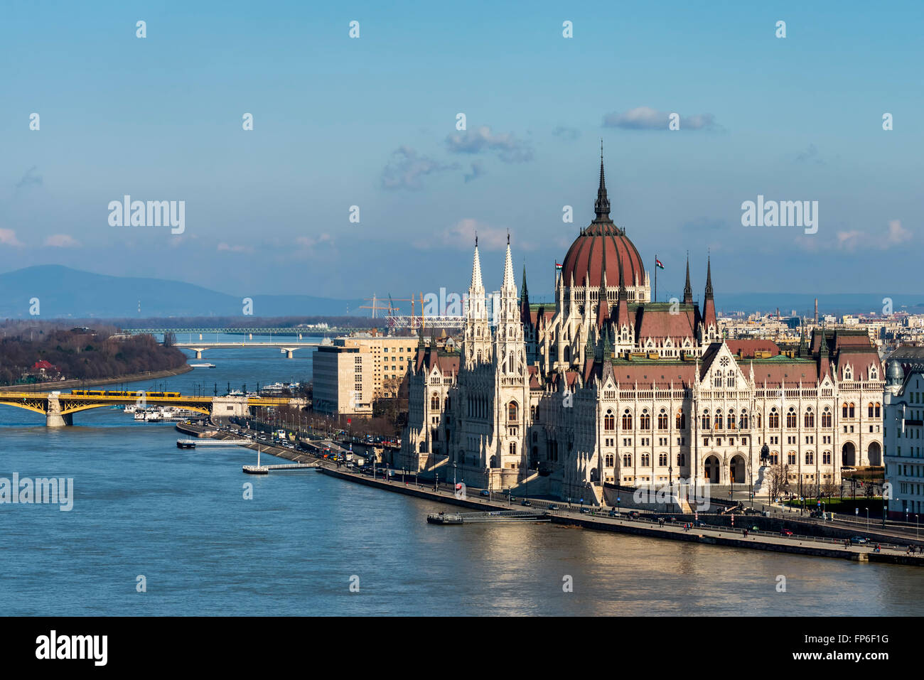 Hungarian Parliament builiding,Budapest Stock Photo