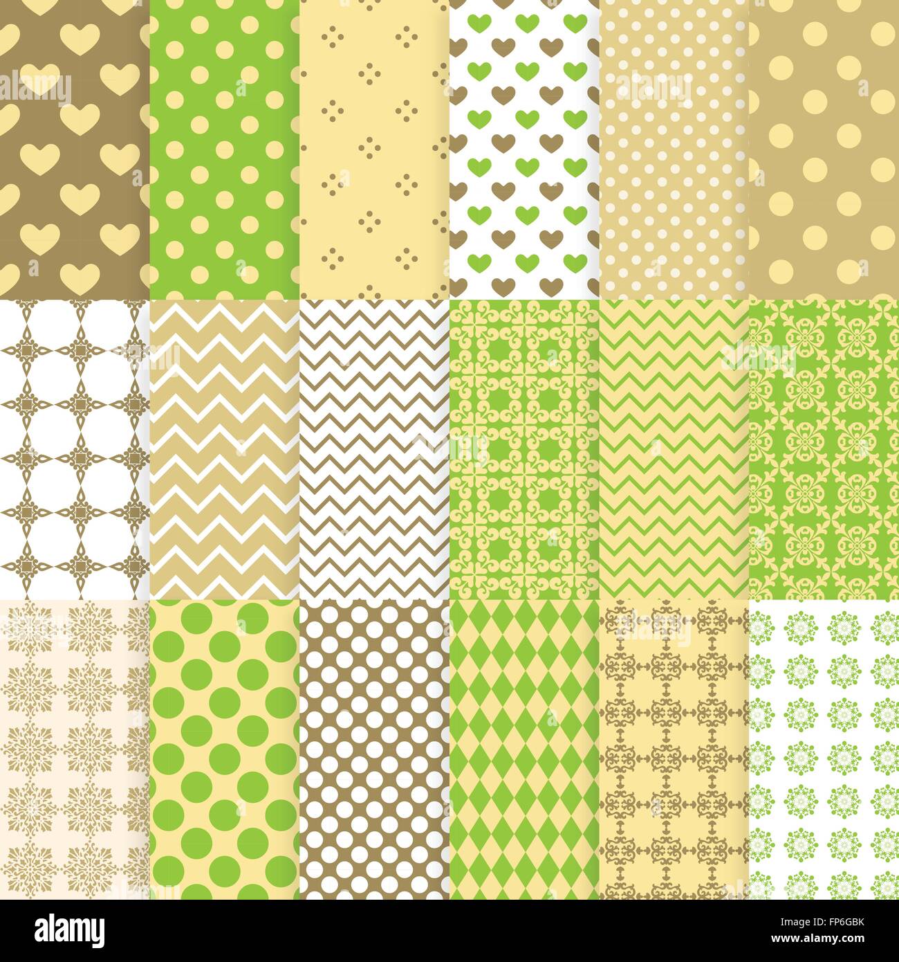 Yellow Scrapbook Paper - Yellow & White Digital Papers For Wedding