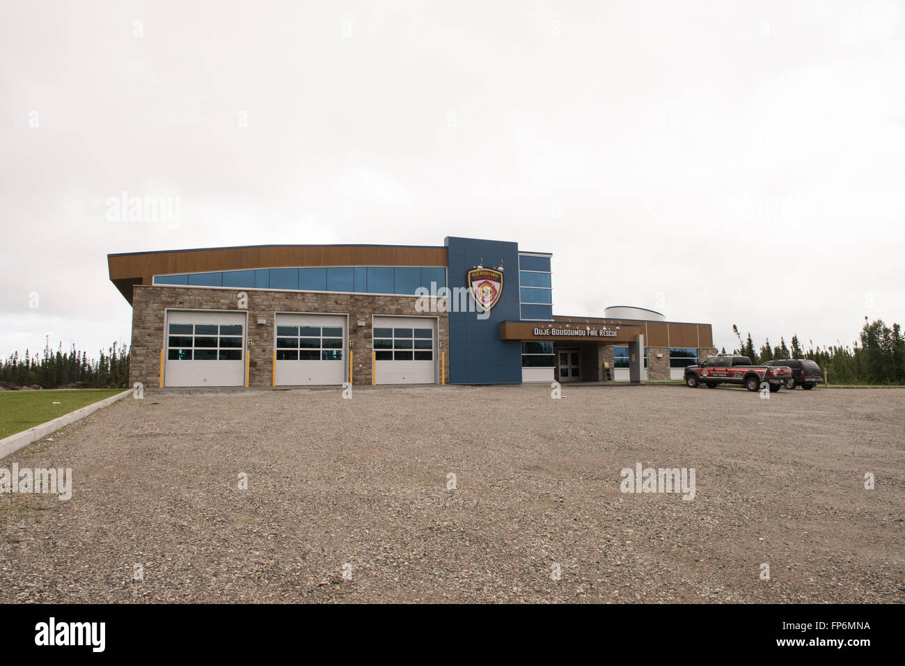 Fire stations in OujéBougoumou ,a Cree community located on the shores