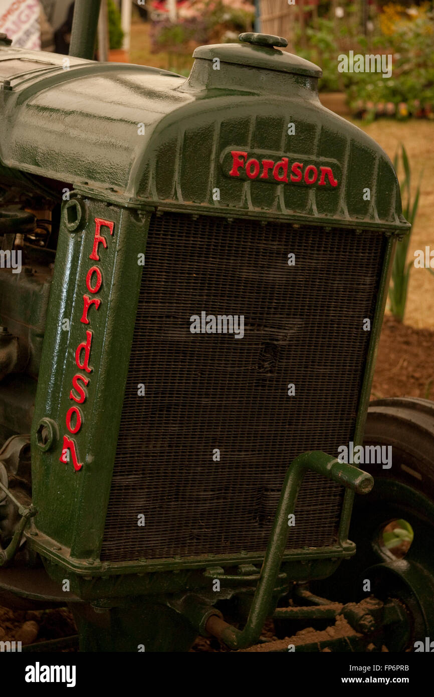 Vintage Fordson tractor grill Stock Photo Alamy