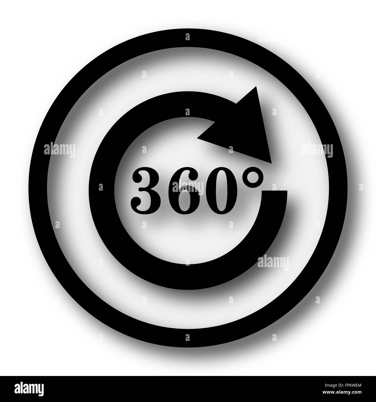 Reload 360 icon. Internet button on white background Stock Photo - Alamy