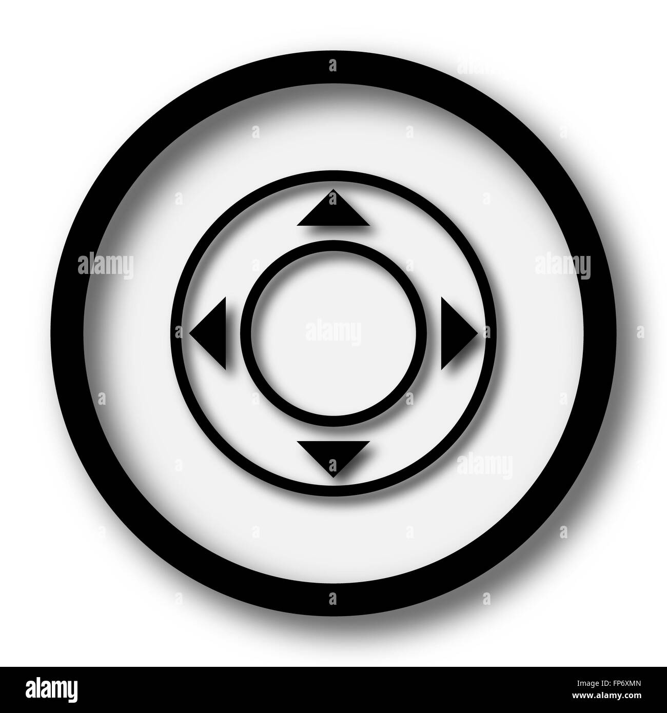 Joystick icon. Internet button on white background Stock Photo - Alamy