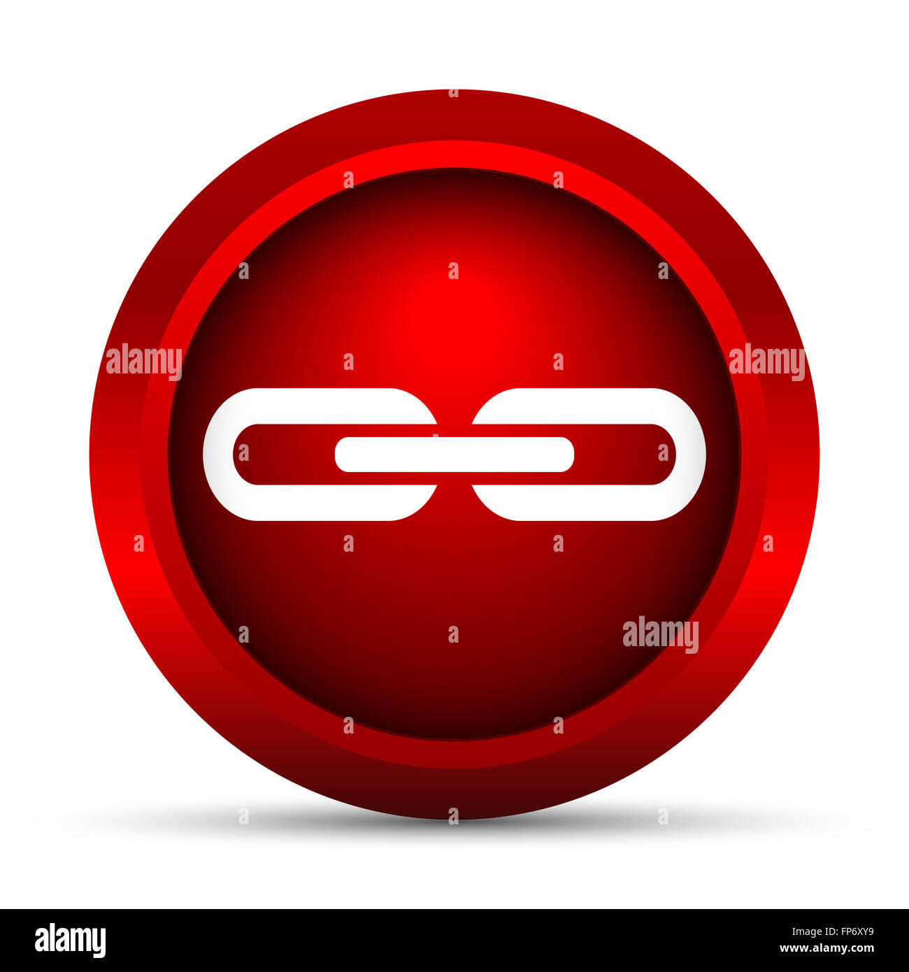 Link icon. Internet button on white background Stock Photo - Alamy