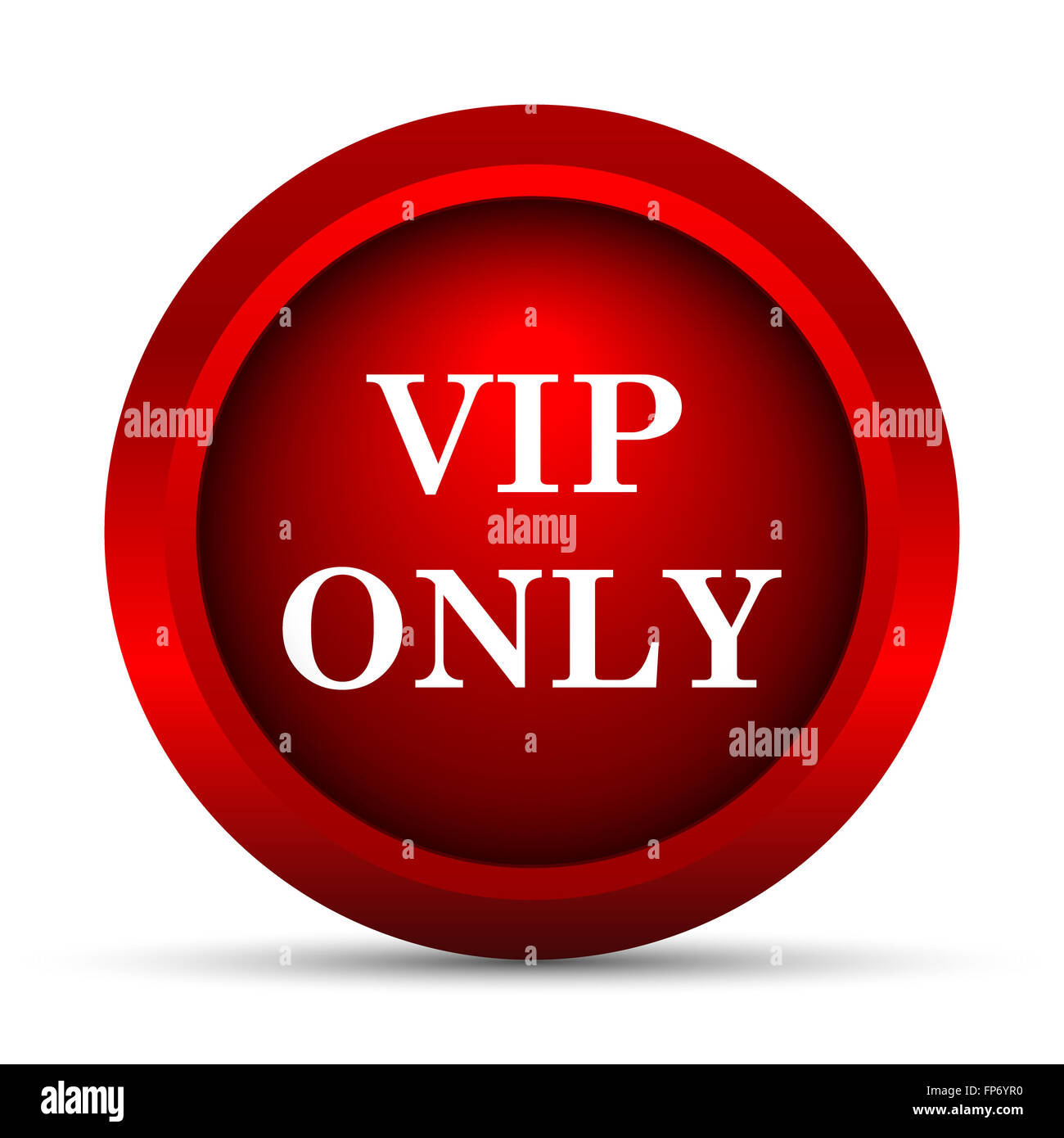 VIP only icon. Internet button on white background Stock Photo - Alamy