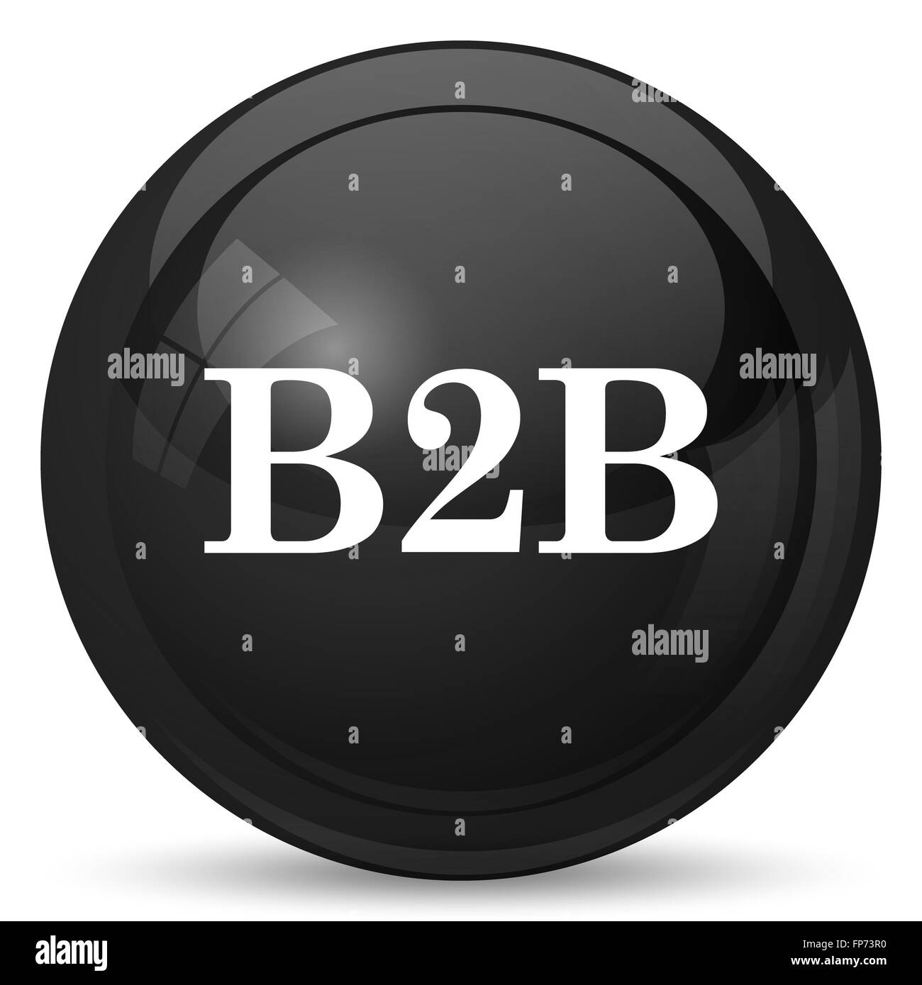 B2B icon. Internet button on white background Stock Photo - Alamy