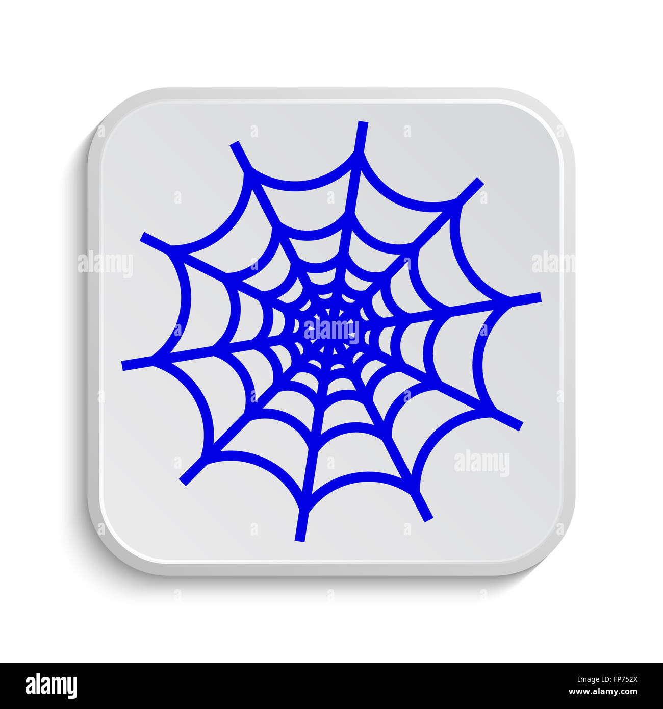 Spider web icon. Internet button on white background Stock Photo - Alamy