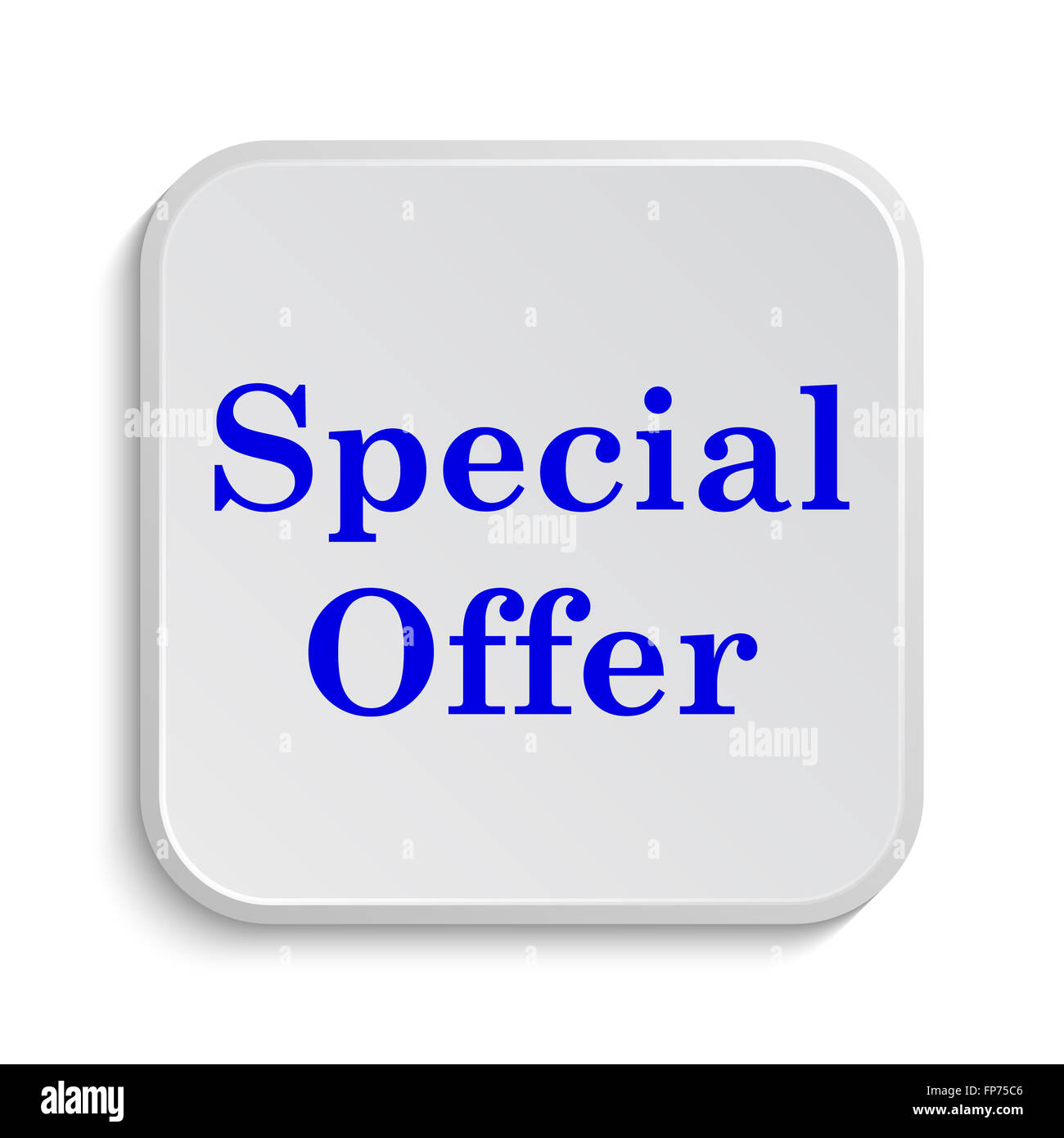 Special offer icon. Internet button on white background Stock Photo - Alamy
