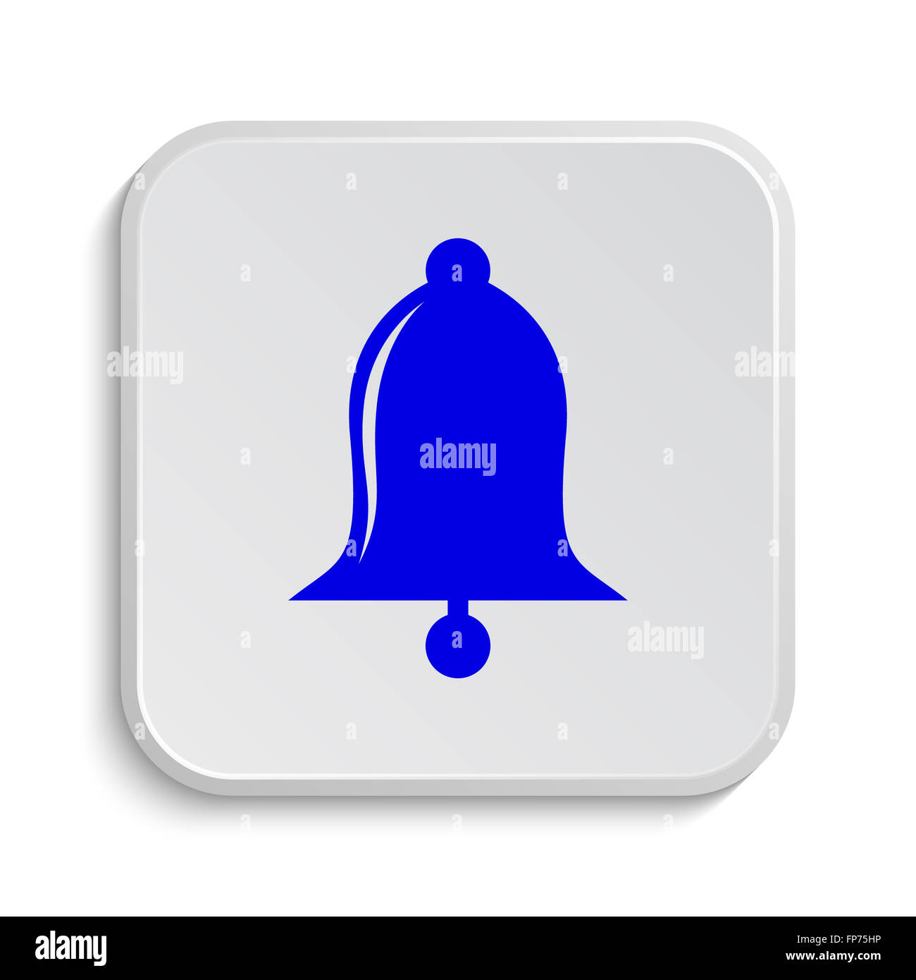 Bell icon. Internet button on white background Stock Photo - Alamy