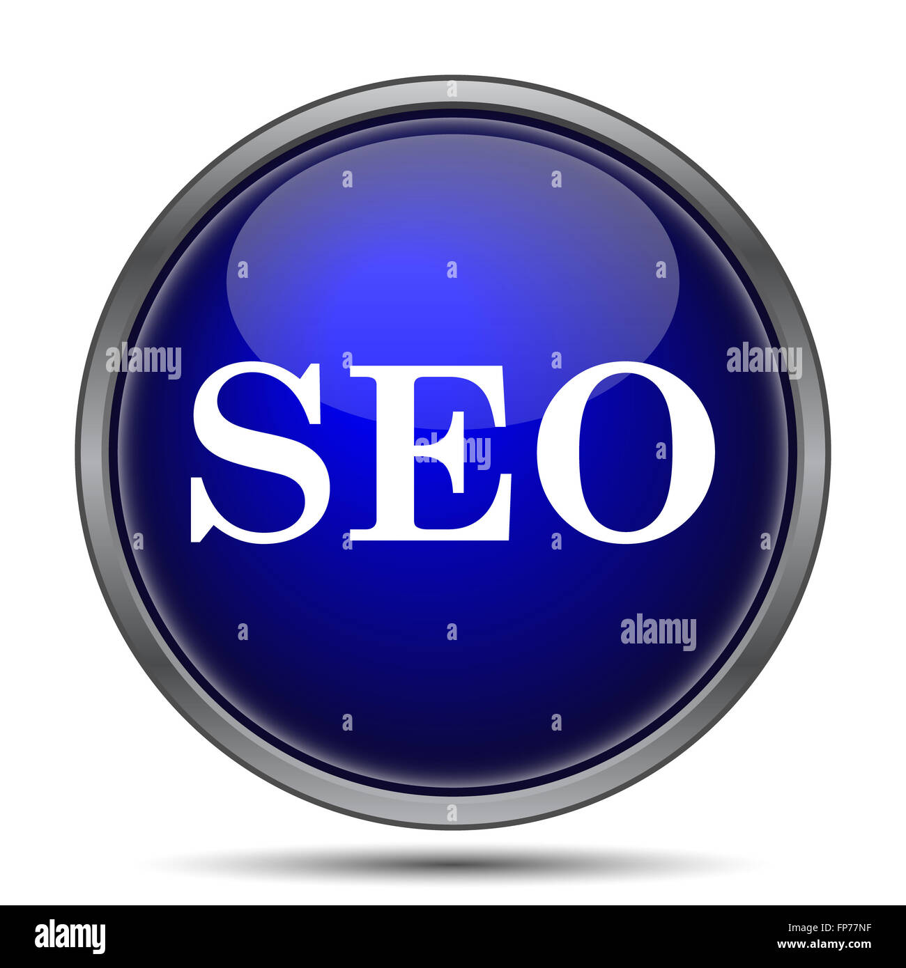 SEO icon. Internet button on white background Stock Photo - Alamy