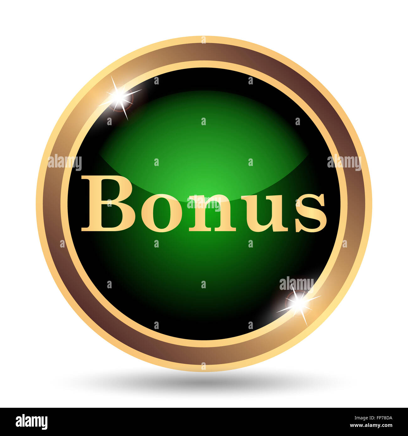 Bonus icon. Internet button on white background Stock Photo - Alamy