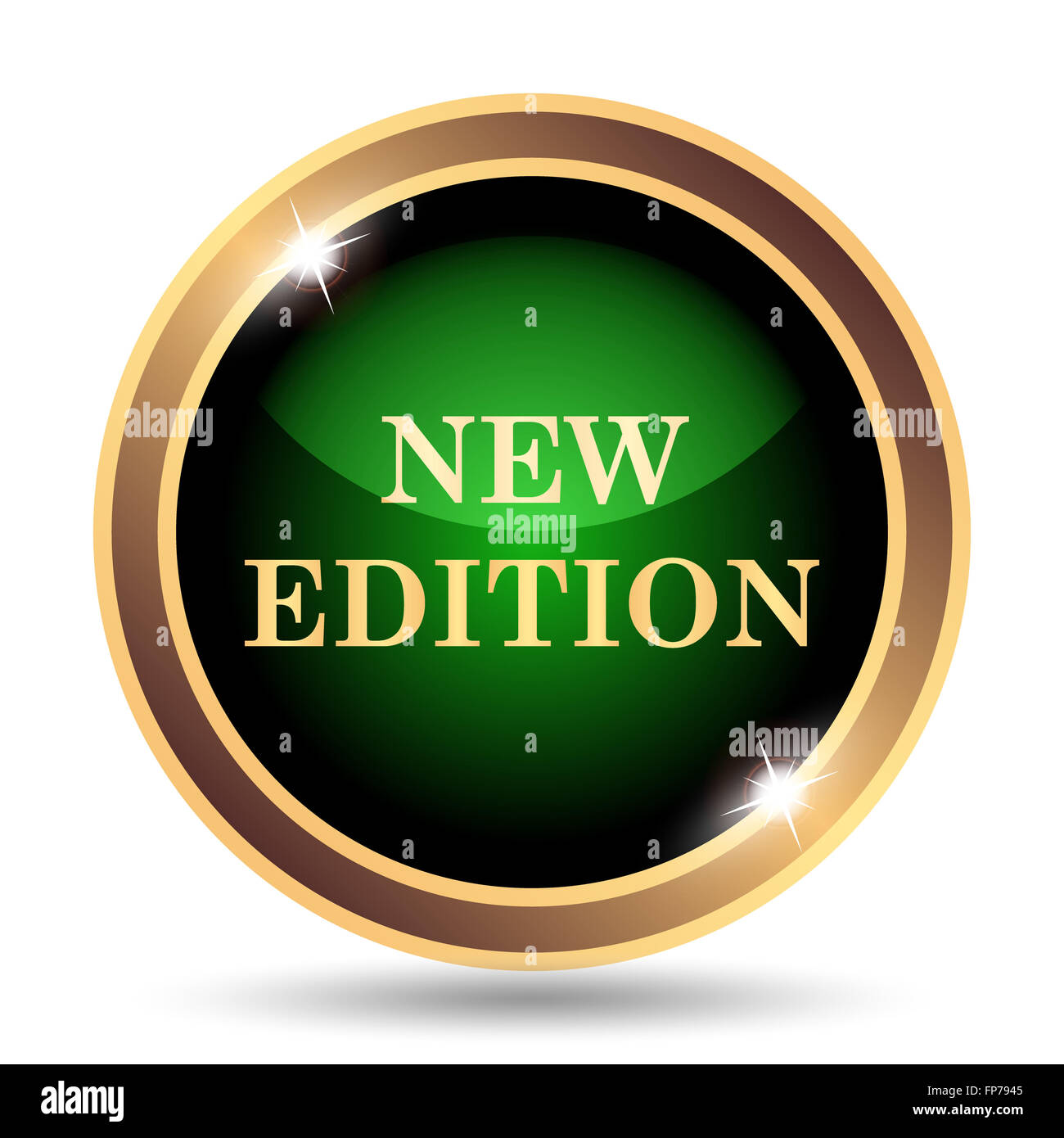 New edition icon. Internet button on white background Stock Photo - Alamy