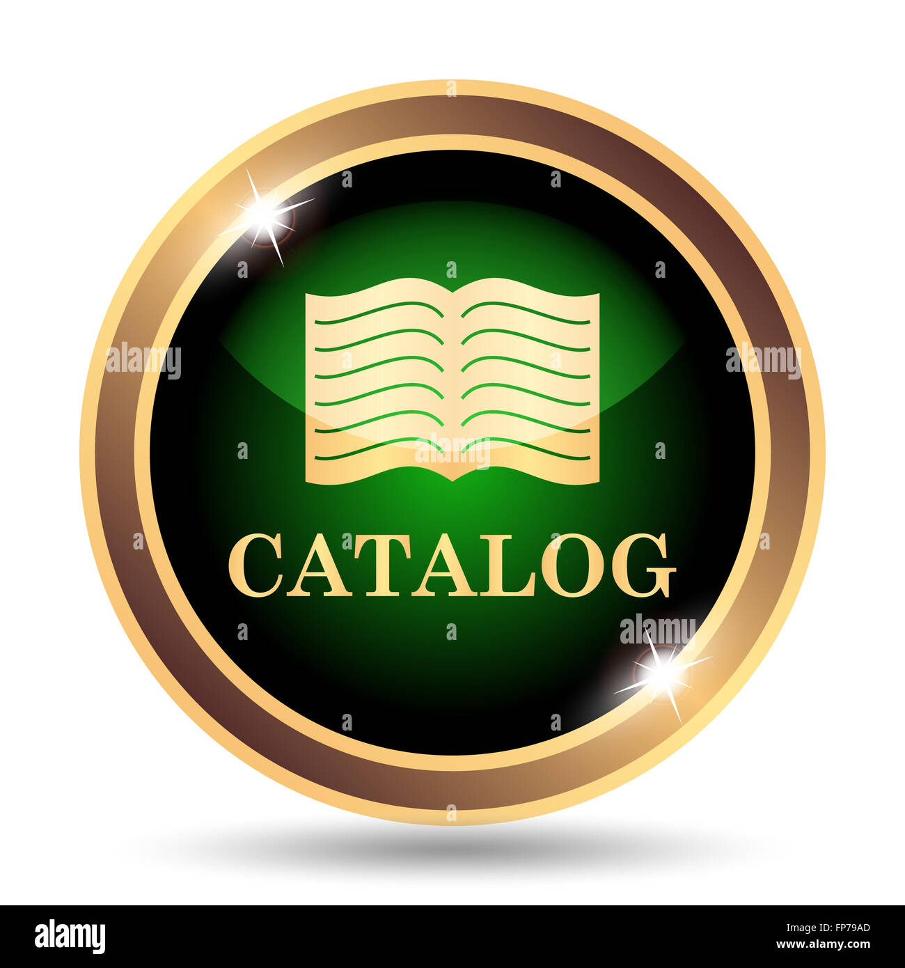 Catalog icon. Internet button on white background Stock Photo - Alamy