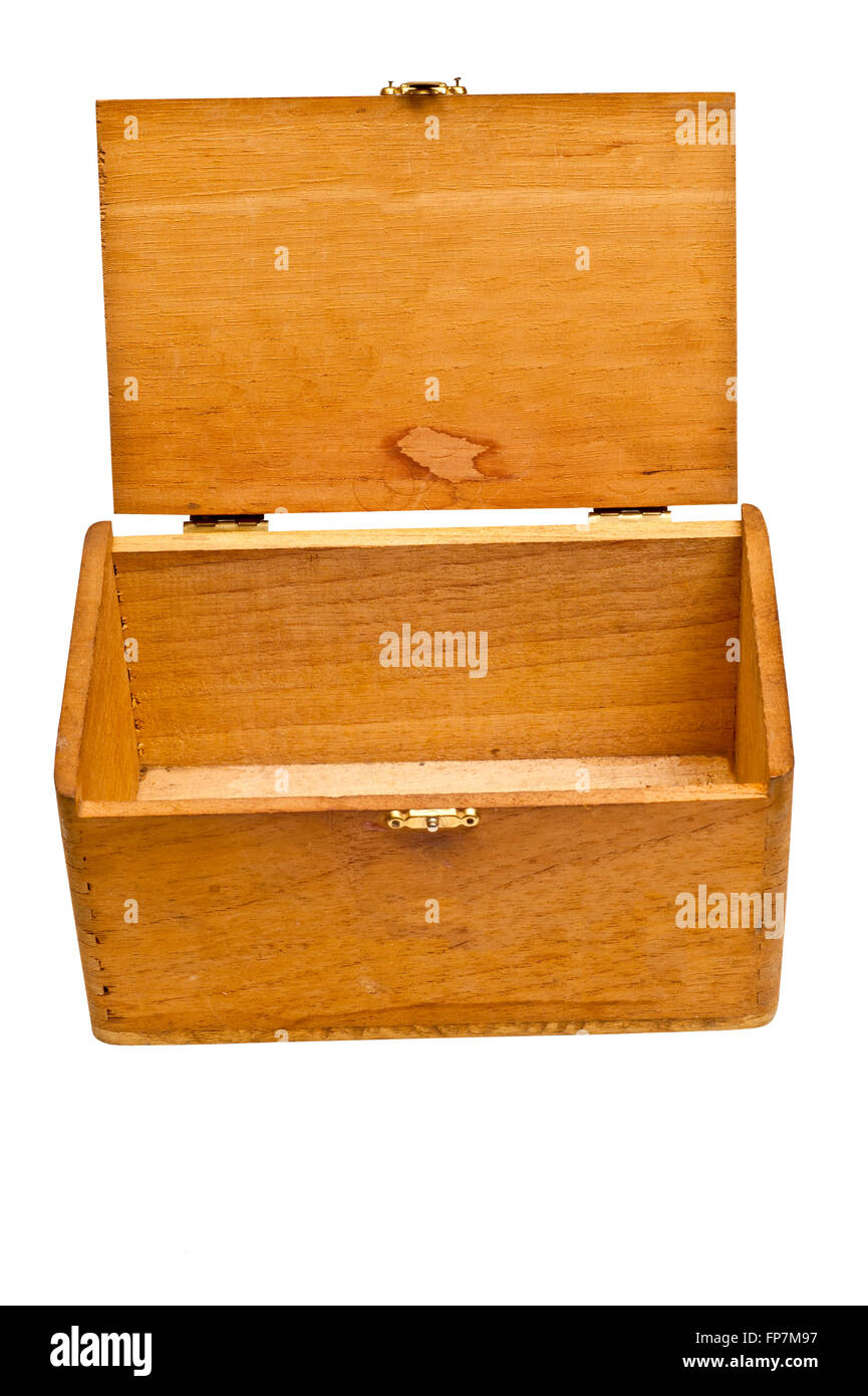 Small Empty Wooden Box Stock Photo Alamy