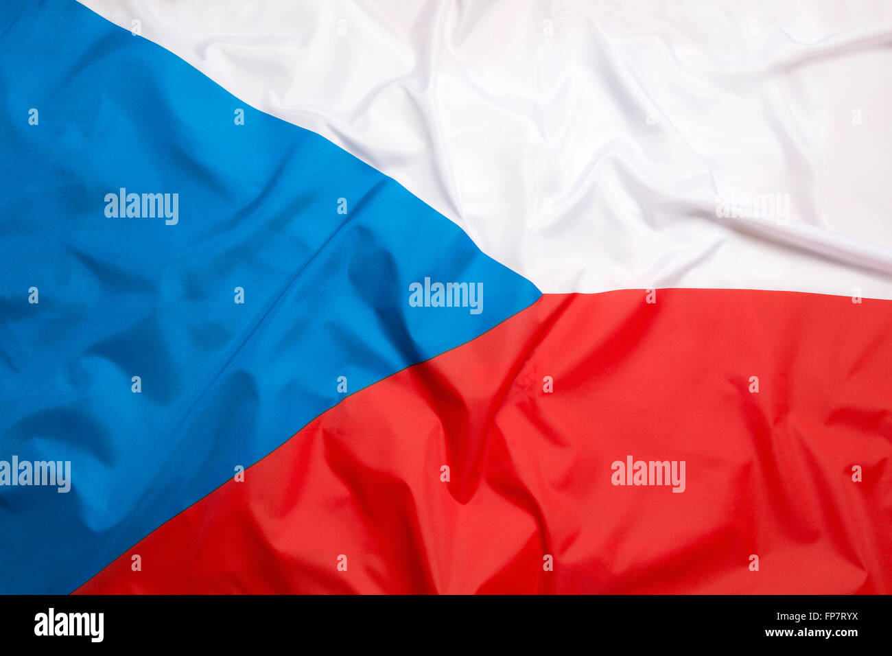 National flag of Czech Republic for a background Stock Photo