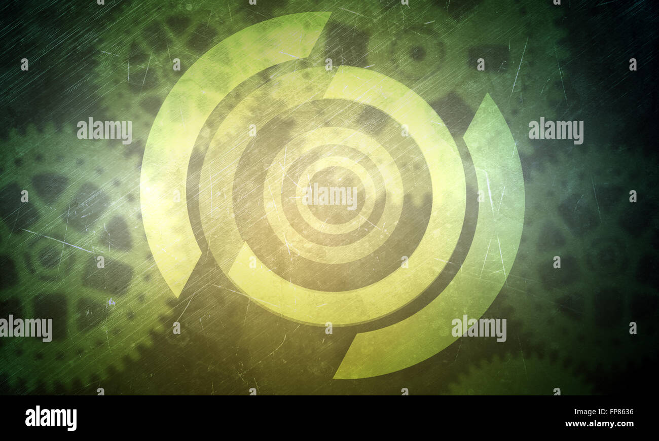 Abstract colorful background with cog wheels and circles Stock Photo ...