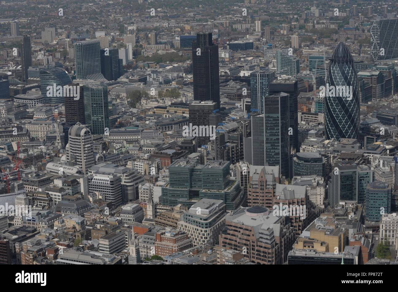 Aerial view of London City Stock Photo