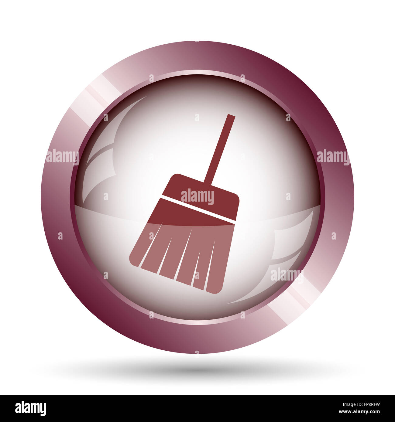 Sweep icon. Internet button on white background Stock Photo - Alamy