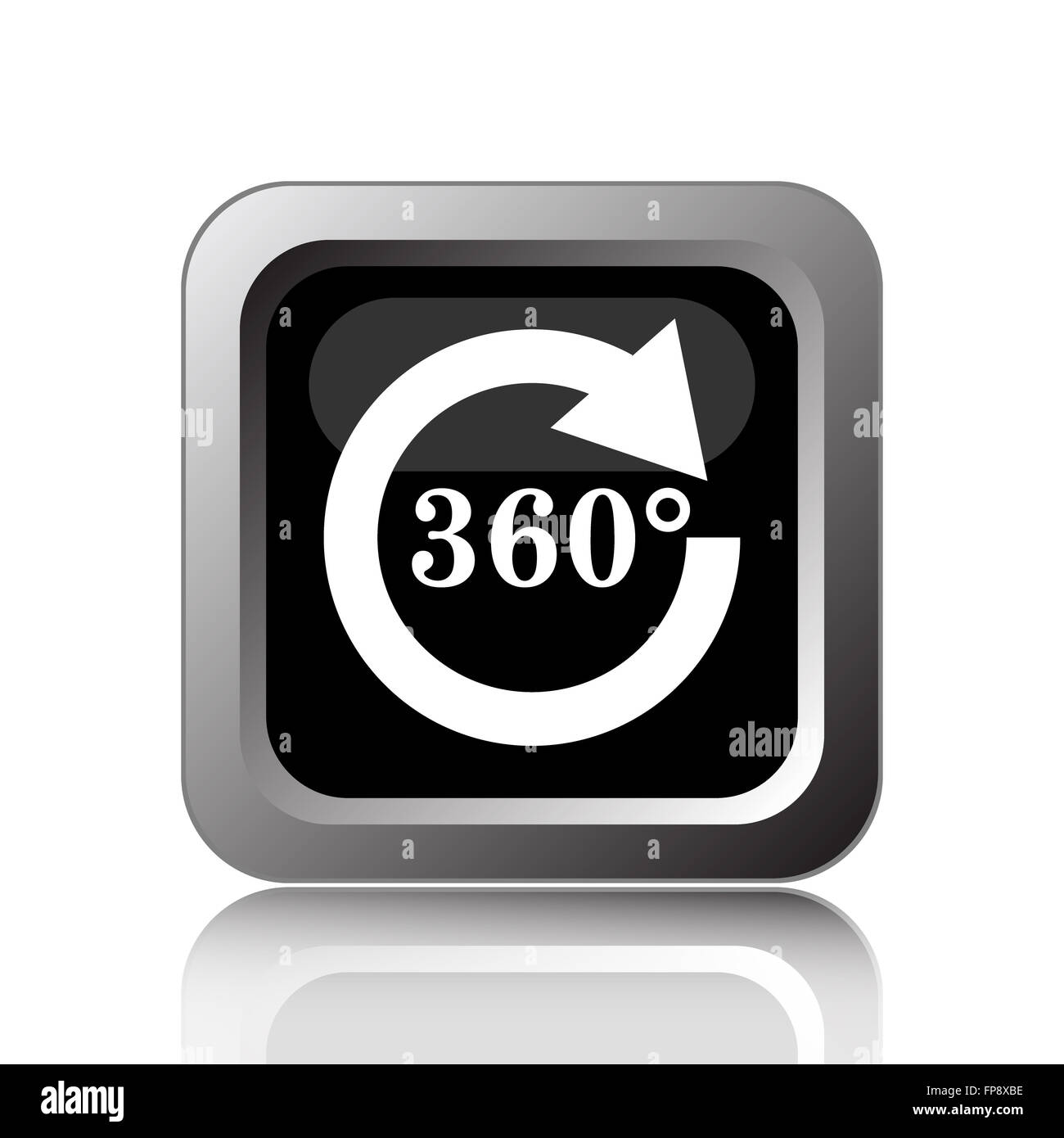 Reload 360 icon. Internet button on white background Stock Photo - Alamy