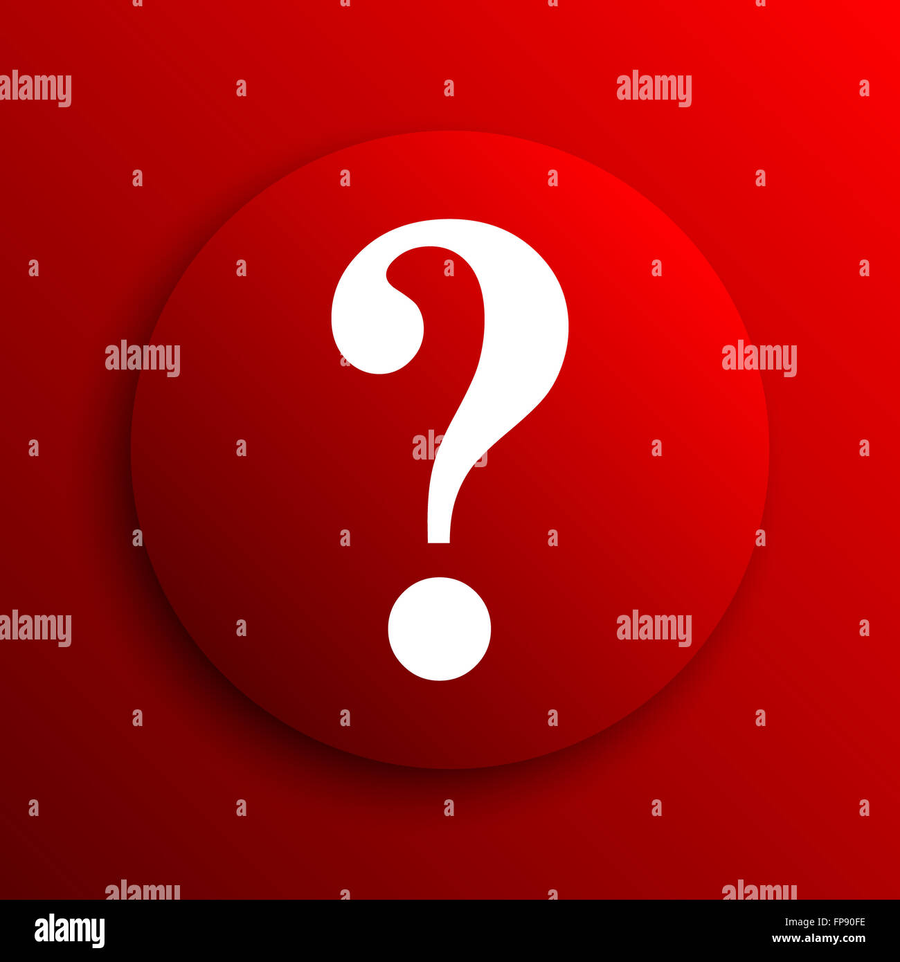 Question mark icon. Internet button on white background Stock Photo - Alamy