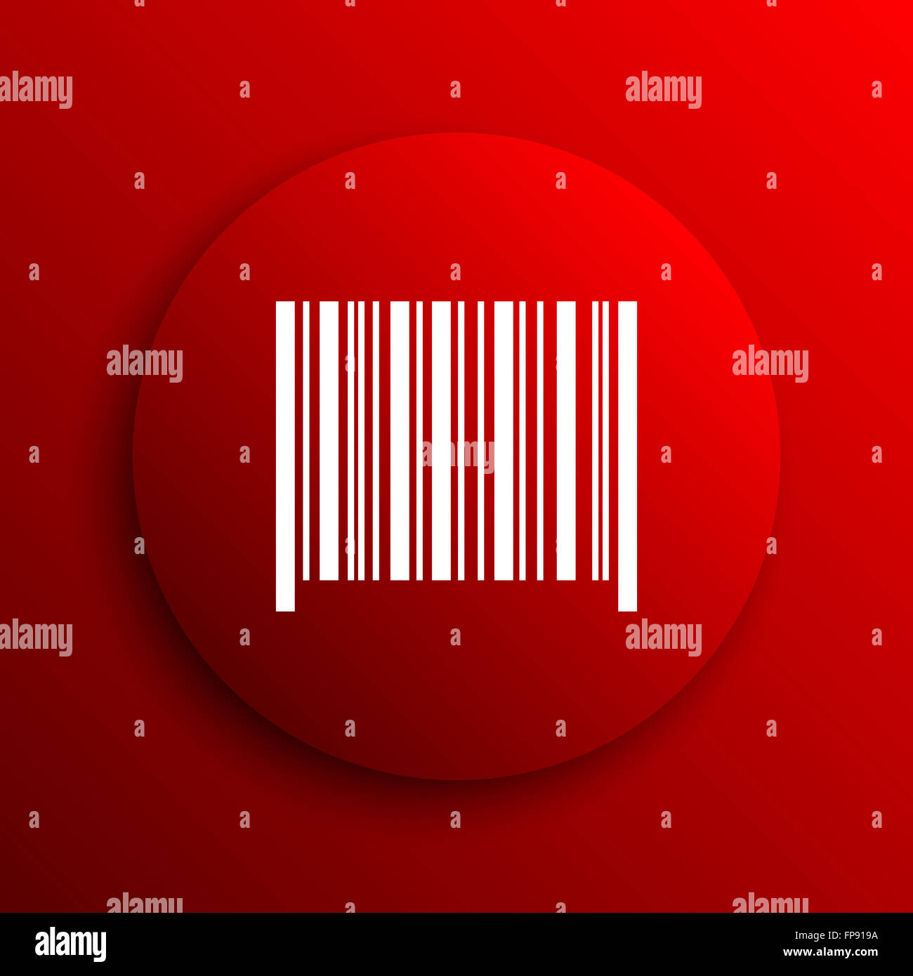 Barcode icon. Internet button on white background Stock Photo - Alamy