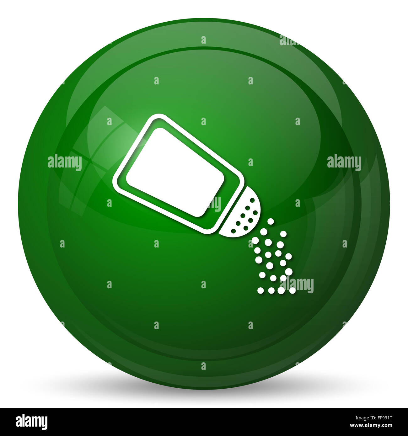Salt icon. Internet button on white background Stock Photo - Alamy