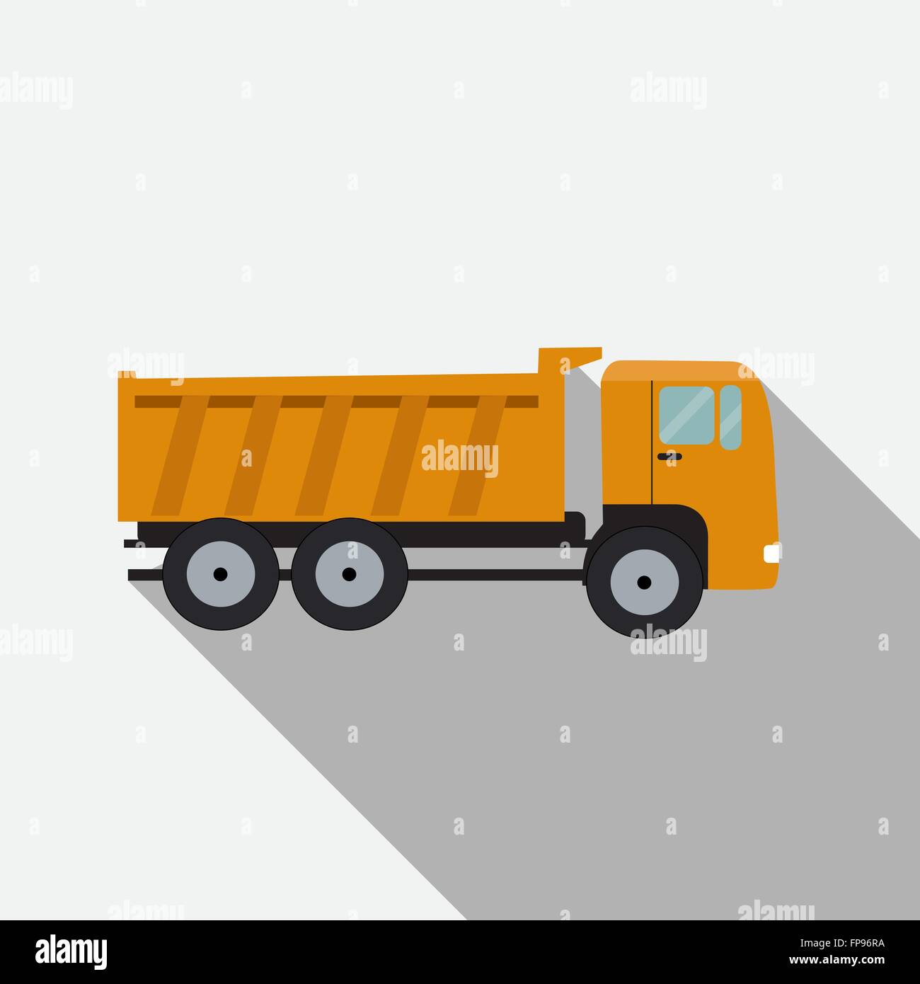 Ftat Truck Vector Illustration Stock Vector Image & Art - Alamy