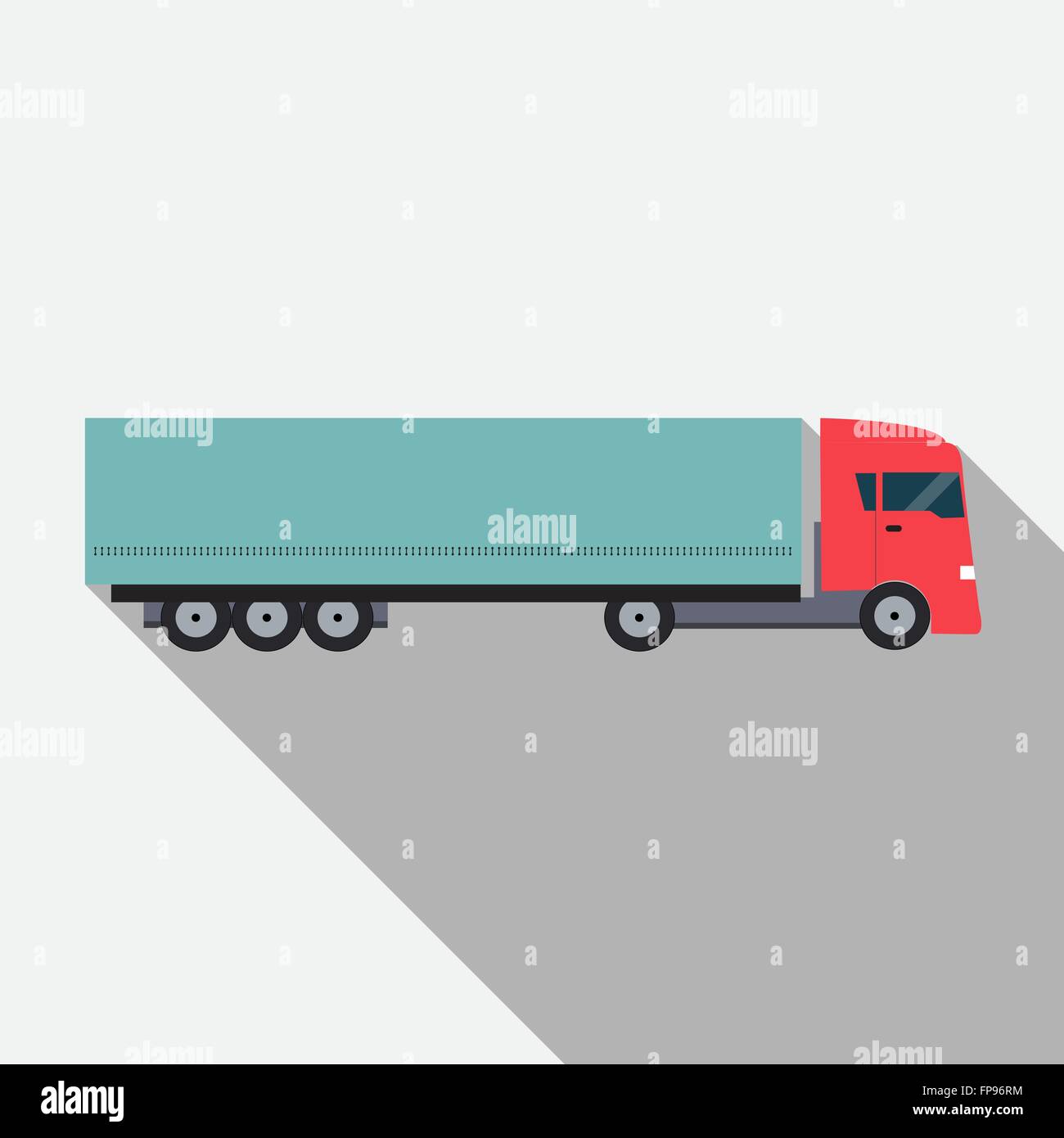 Ftat Truck Vector Illustration Stock Vector Image & Art - Alamy