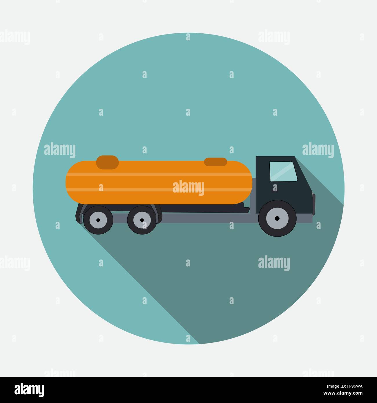 Ftat Truck Vector Illustration Stock Vector Image & Art - Alamy
