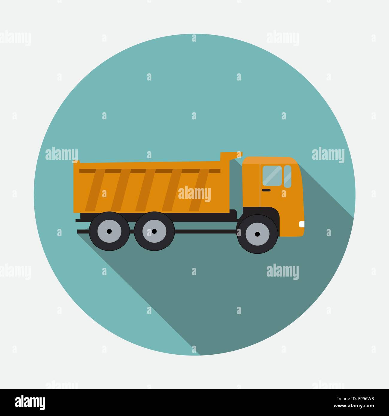 Ftat Truck Vector Illustration Stock Vector Image & Art - Alamy