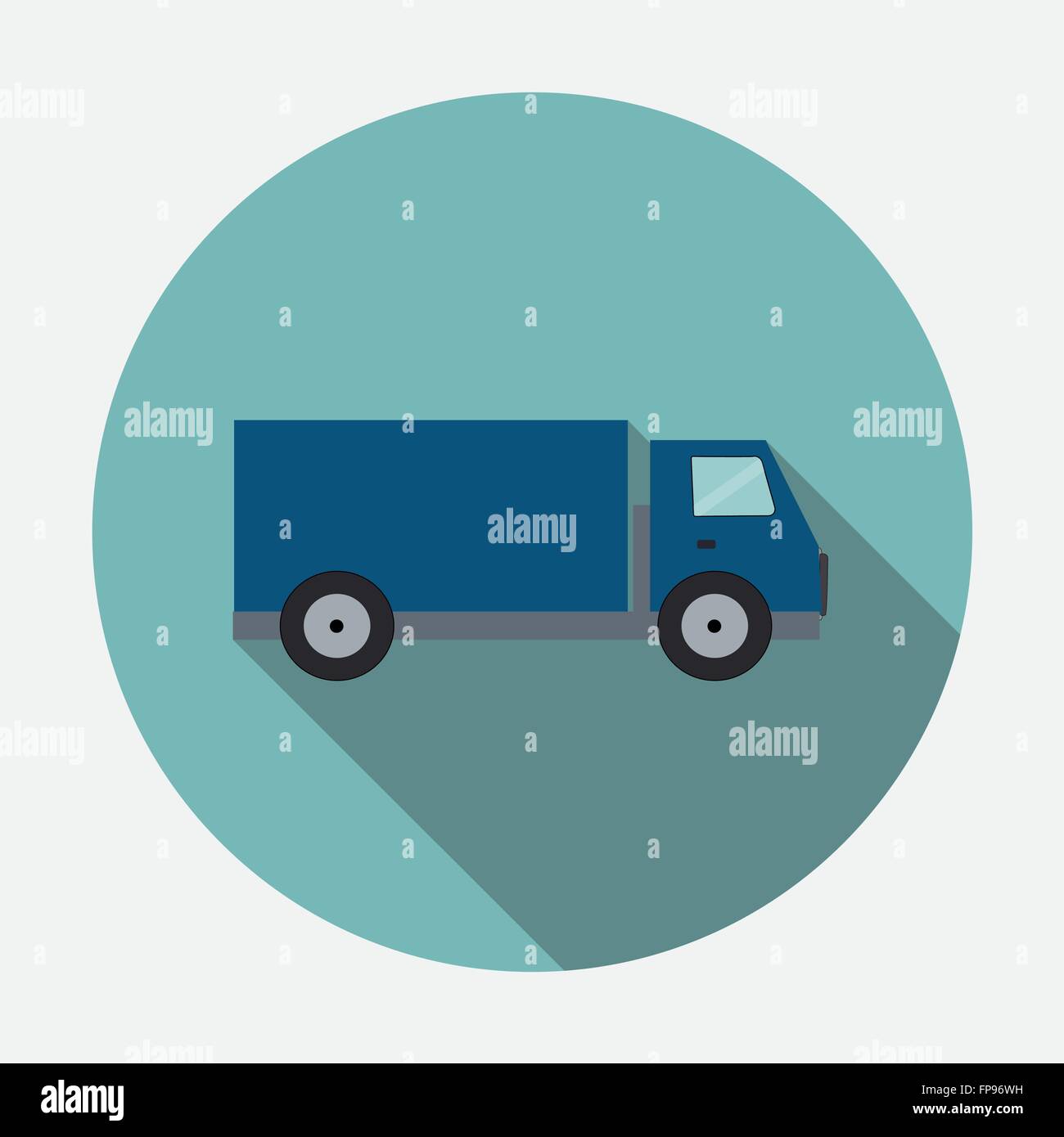 Ftat Truck Vector Illustration Stock Vector Image & Art - Alamy