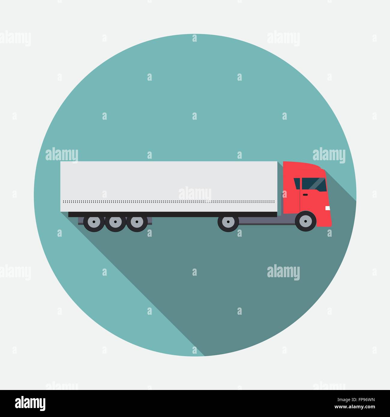Ftat Truck Vector Illustration Stock Vector Image & Art - Alamy