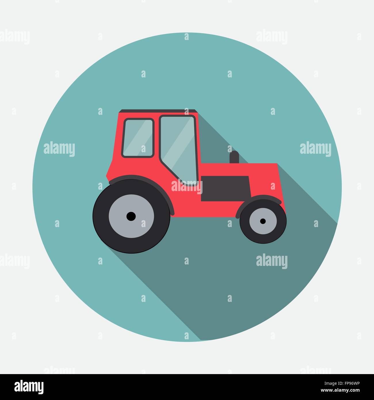 Ftat Tractor Vector Illustration Stock Vector Image & Art - Alamy