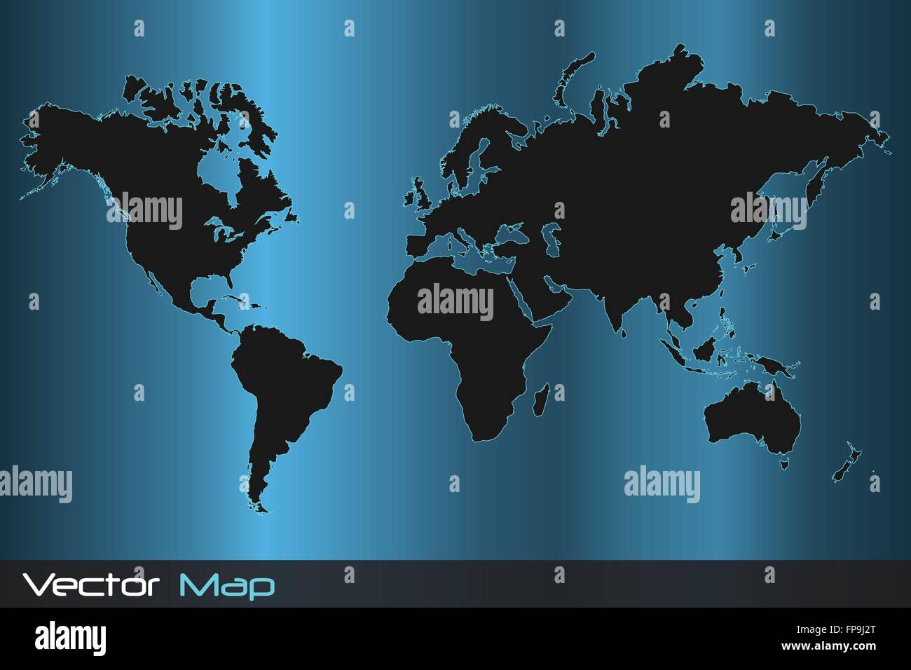 Image of a colorful vector world map illustration Stock Vector Image ...