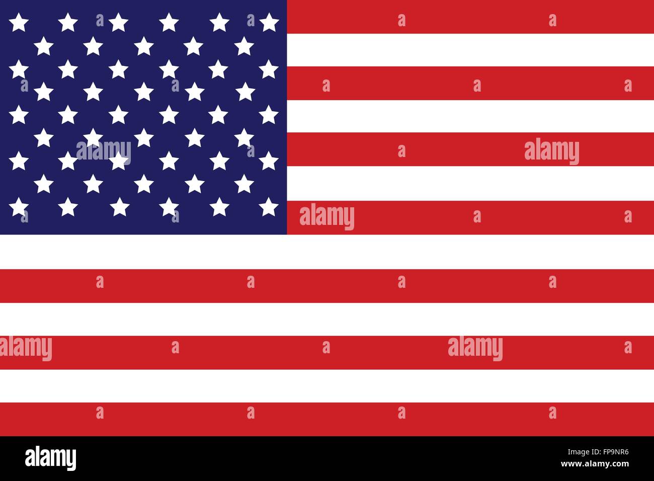 American Flag Vector Stock Vector